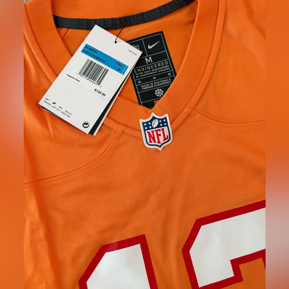 Nike Authentic Tampa Bay Buccaneers Tom Brady #12 Orange Jersey Women’s Sz: M - Picture 4 of 7